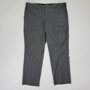 Perry Ellis Portforlio Men's Trouasers Gray Poly Blend Modern Fit 40 x‎ 30 NEW